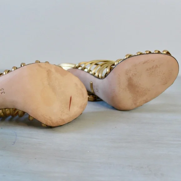 2000s Gucci Nappa Leather Slingback Strappy Sandal - Size 35 / ~US 5 - Picture 9 of 9